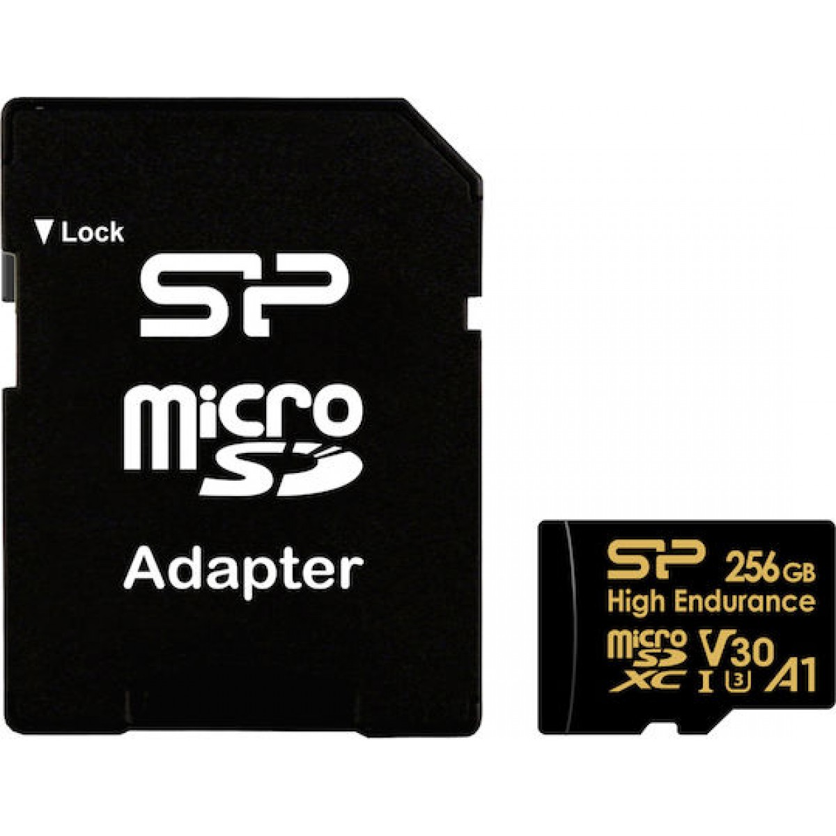 Silicon Power microSDXC 256GB Class 10 V30 με αντάπτορα High Endurance