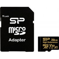 Silicon Power microSDXC 256GB Class 10 V30 με αντάπτορα High Endurance