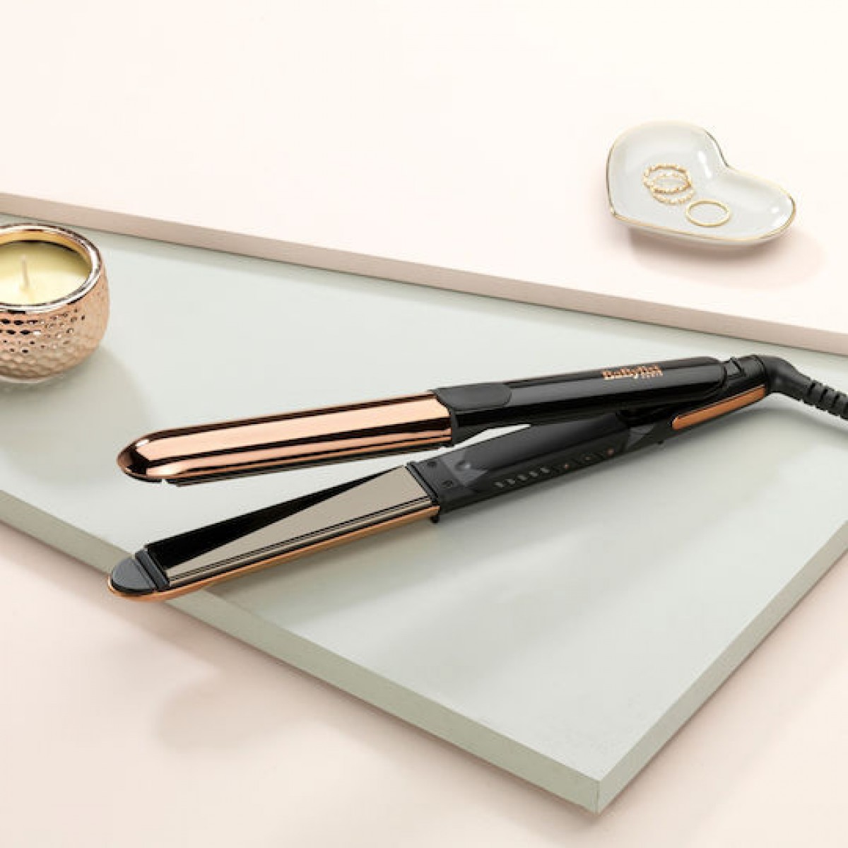 Babyliss Straight & Curl Brilliance ST482E Πρέσα Μαλλιών με Κεραμικές Πλάκες Ionic