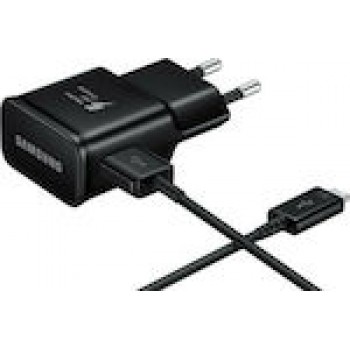 Samsung Φορτιστής με Θύρα USB-A και Καλώδιο USB-C 15W Μαύρος (EP-TA20EBE + EP-DG950CBE Bulk)