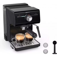 Krups Authentic Μηχανή Espresso 1100W Πίεσης 15bar Μαύρη XP381810