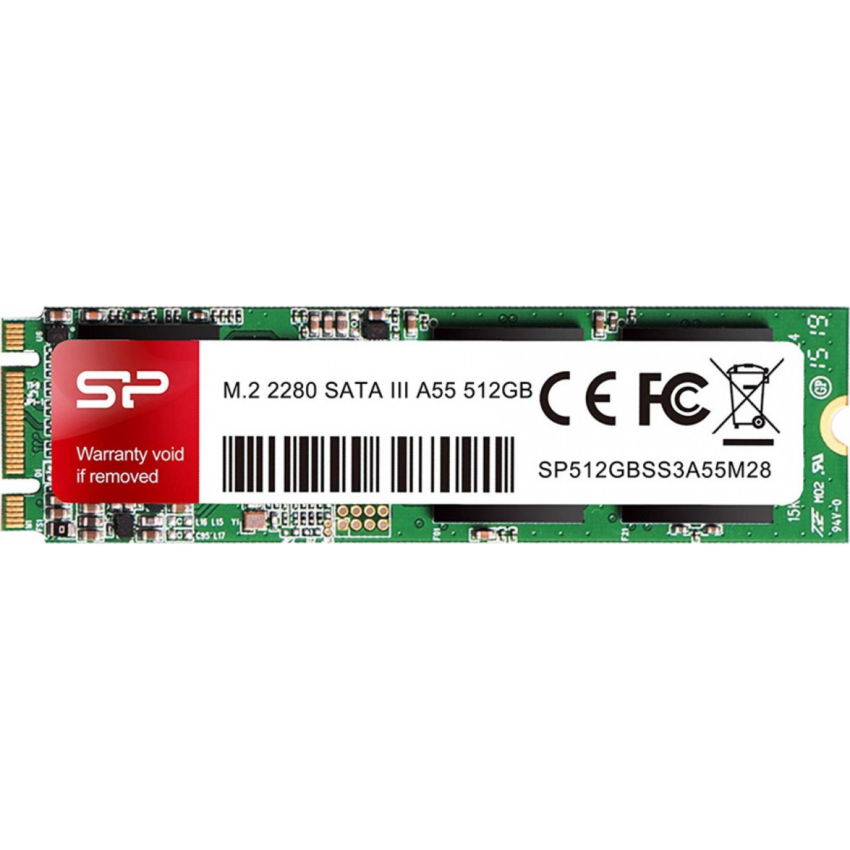 Silicon Power SSD M.2 2280 SATA A55 512GB