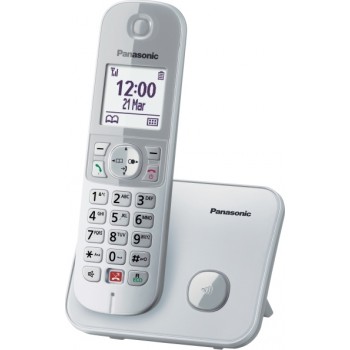 Panasonic KX-TG6851 Ασύρματο Τηλέφωνο με ανοιχτή ακρόαση Ασημί